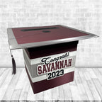 Burgundy Graduation Card Box