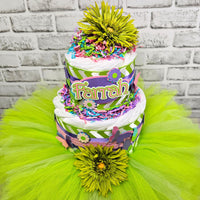 Butterfly Garden Fairy Tutu Diaper Cake
