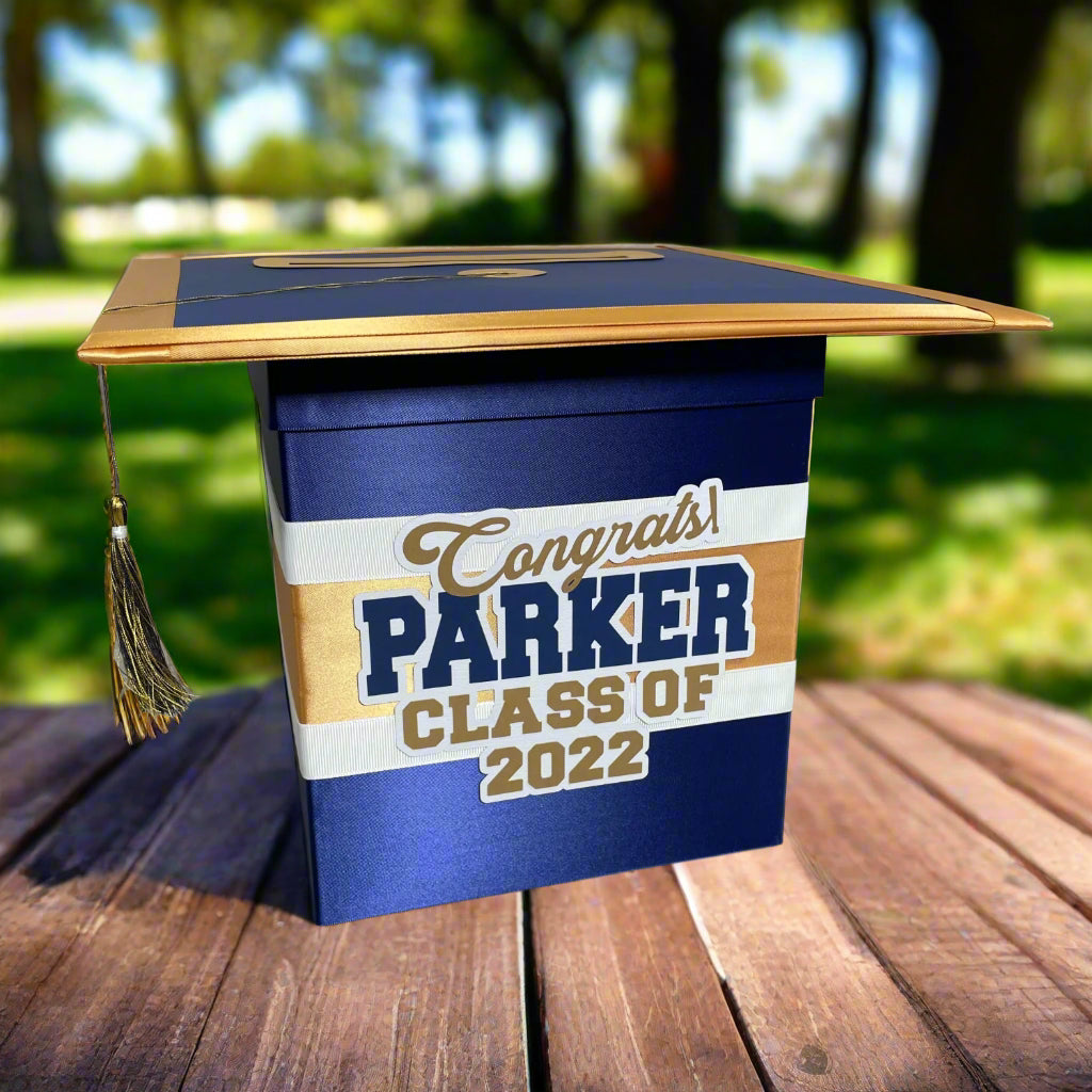 Dark Navy Style 1 Graduation Card Boxes
