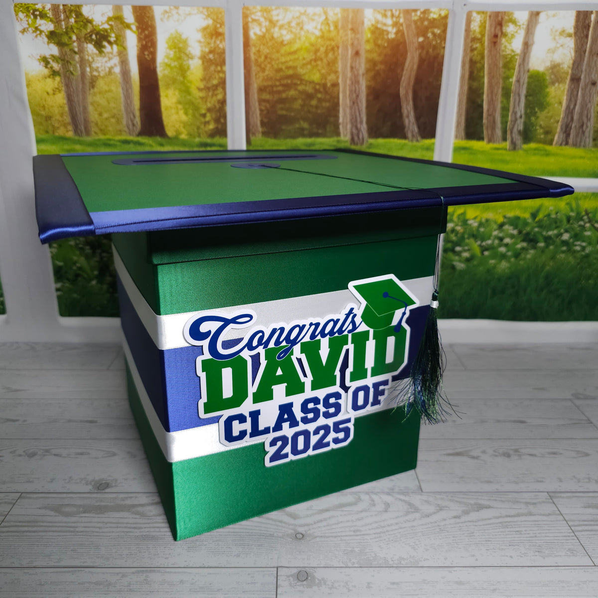Forest Green Style 1 Graduation Card Boxes