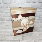 Gender Neutral Teddy Bear Baby Shower Card Box
