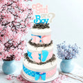 Gender Reveal Diaper Cake Centerpiece