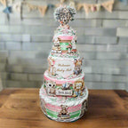 Storybook Diaper Cake Centerpiece