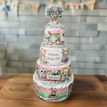 Storybook Diaper Cake Centerpiece