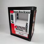 Red, Black Graduation Vending Machine