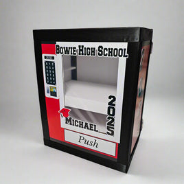 Red, Black Graduation Vending Machine
