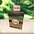 African Ankara Print Personalized Wedding Card Box