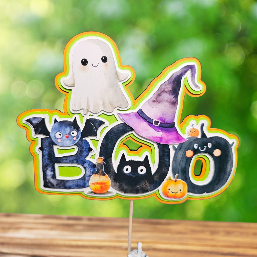 Halloween Party 3D Cake Topper