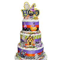 Halloween Baby Shower Diaper Cake Centerpiece