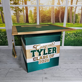 Hunter Green Style 1 Grad Card Boxes