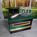 Hunter Green Base 10x10x6 Graduation Card Box