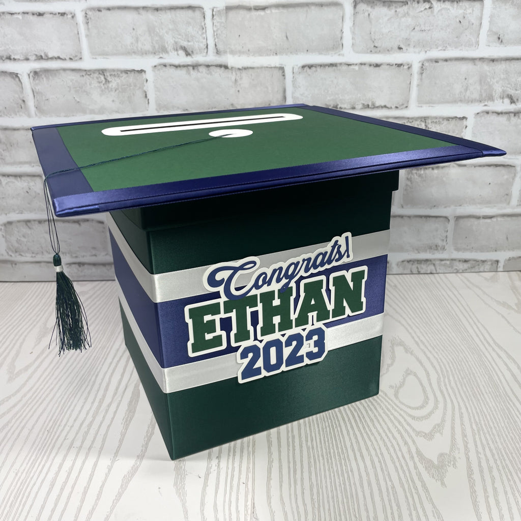 Hunter Green Style 1 Grad Card Boxes