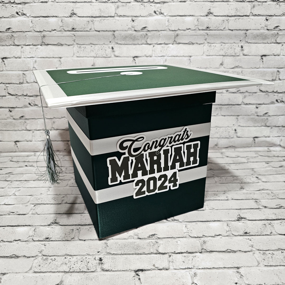 Hunter Green Style 2 Grad Card Box