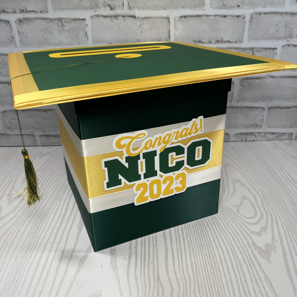 Hunter Green Style 1 Grad Card Boxes