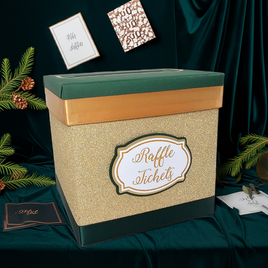 Holiday Event Raffle Ticket Box