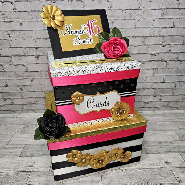 Sweet 16 Kate Spade Themed Card Box