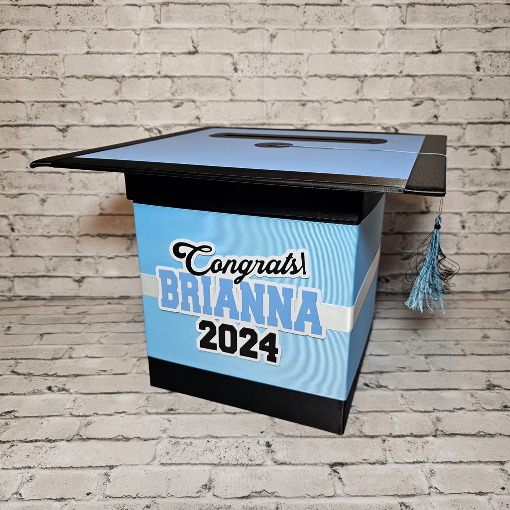 Blue Mist Style 3 Graduation Card Boxes