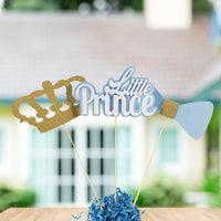 Little Prince Centerpiece Sticks - Light Blue