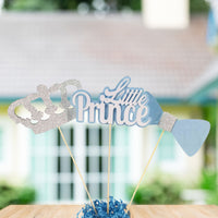 Little Prince Centerpiece Sticks - Light Blue