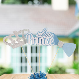 Little Prince Centerpiece Sticks - Light Blue