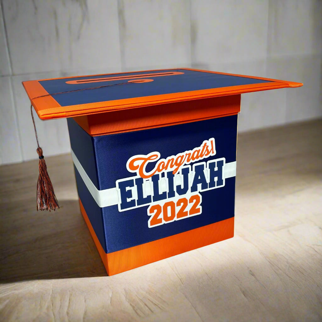 Orange Themed Style 3 Graduation Card Boxes