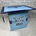 Light Blue & Navy 8x8 Graduation Card Box