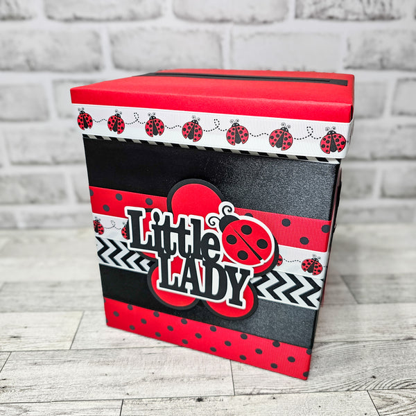 Little Ladybug Baby Shower Card Box