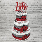 Ladybug Diaper Cake Centerpiece