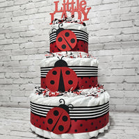 Ladybug Diaper Cake Centerpiece