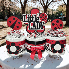 Little Ladybug Mini Diaper Cake Centerpiece