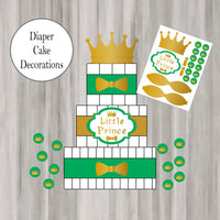 Green & Gold Little Prince Clipart