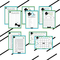 Little Man Decoration Pack - Turquoise, Lime
