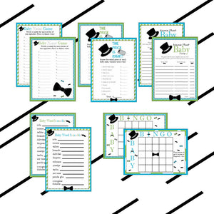 Little Man Decoration Pack - Turquoise, Lime