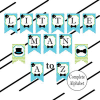 Little Man Decoration Pack - Turquoise, Lime