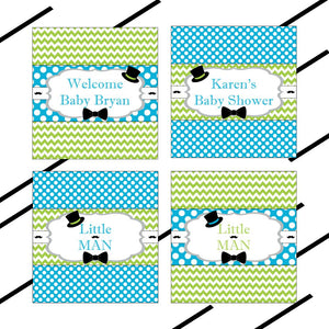 Little Man Decoration Pack - Turquoise, Lime