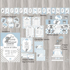 Blue and Gray Little Peanut Printable Decorations
