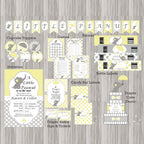 Yellow and Gray Little Peanut Baby Shower Decorations