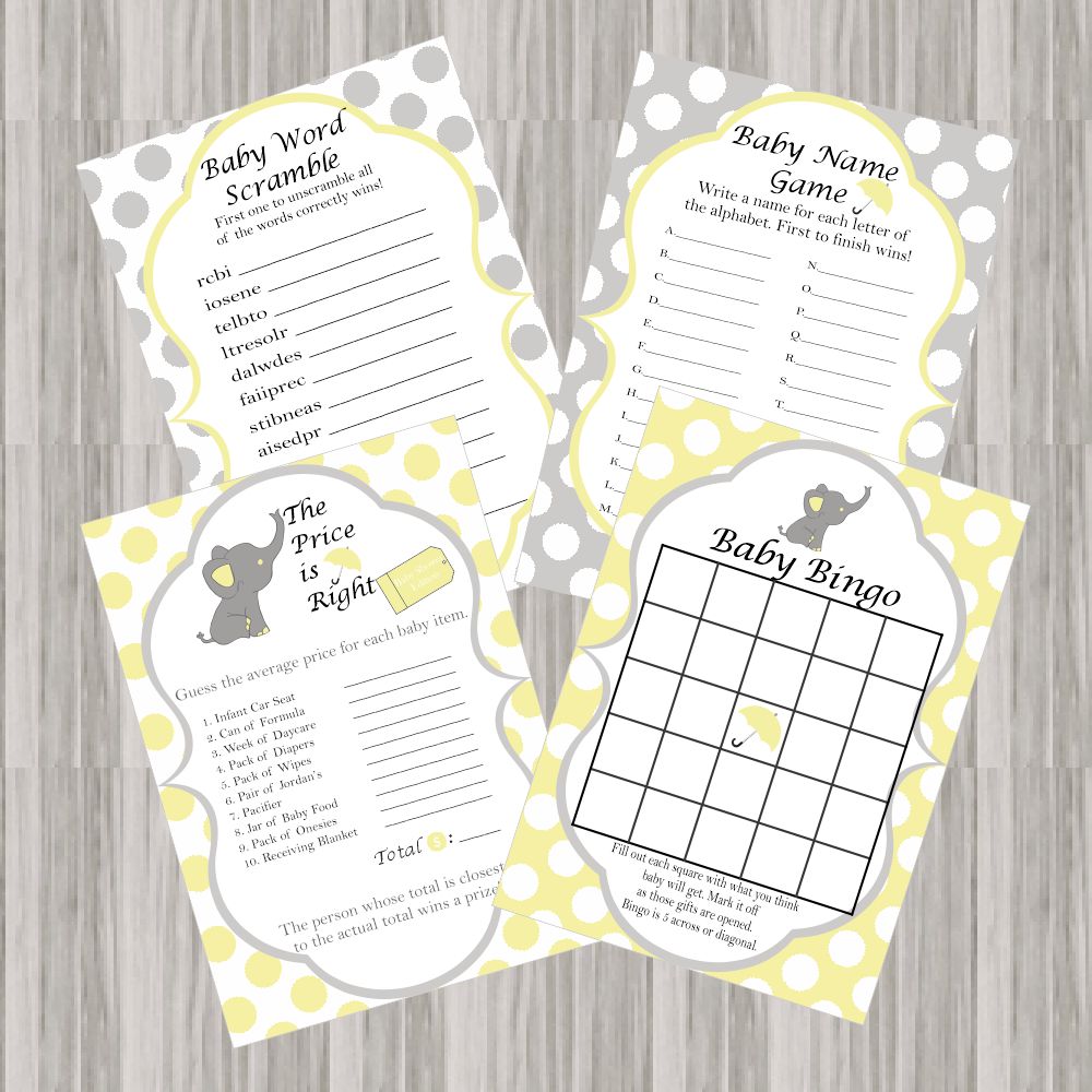 Little Peanut Baby Shower Decoration Pack - Yellow