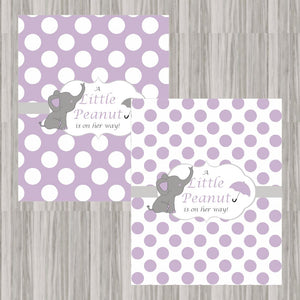 Little Peanut Candy Bar Wrappers - Purple
