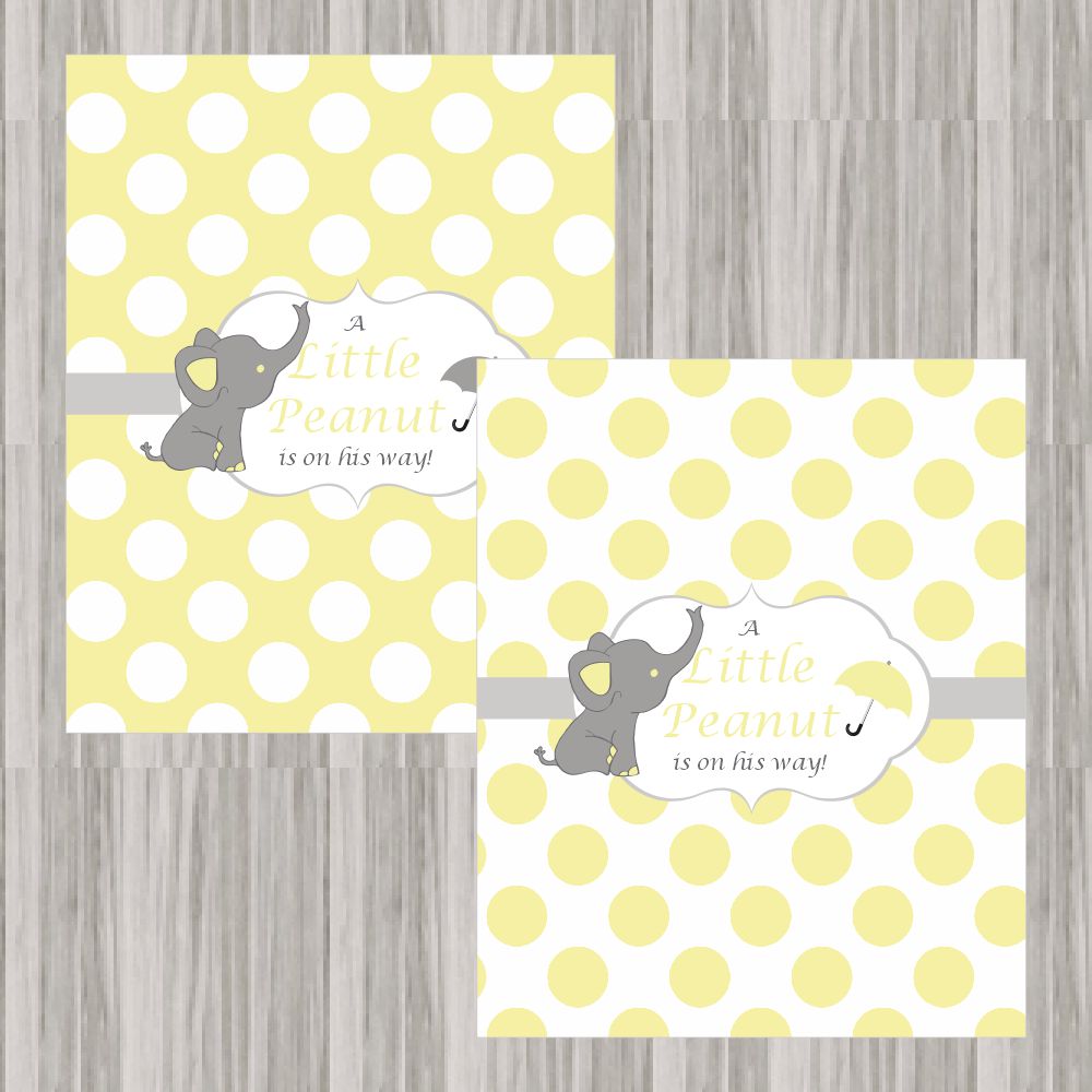 Little Peanut Baby Shower Decoration Pack - Yellow