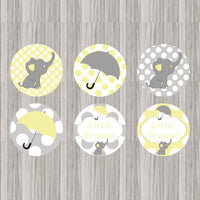 Little Peanut Cupcake Toppers - Yellow
