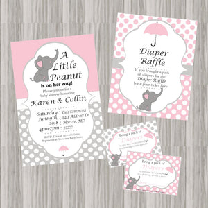 Little Peanut Baby Shower Decoration Pack - Pink