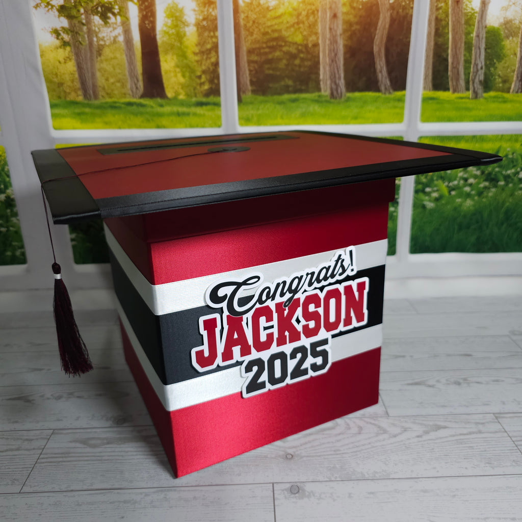 Maroon Style 1 Graduation Card Boxes