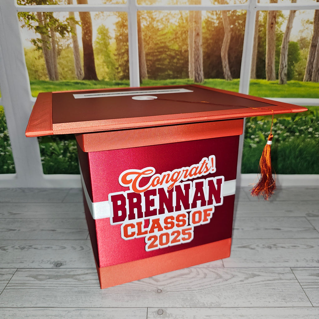 Maroon Style 3 Graduation Card Boxes