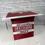 Maroon & White 8x8 Graduation Card box