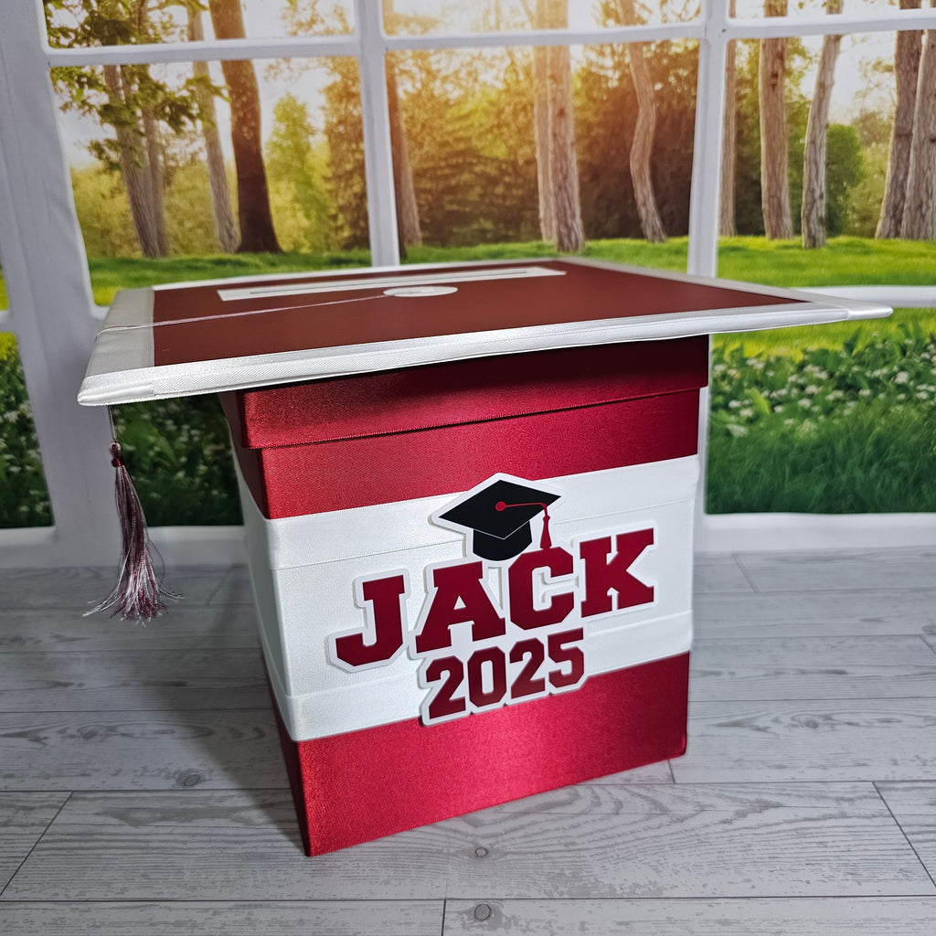 Maroon Style 1 Graduation Card Boxes