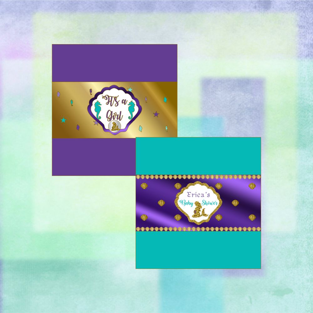 Printable Mermaid Candy Bar Wrappers