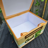 Sage and Gold Baby Shower Diaper Bag Card Box