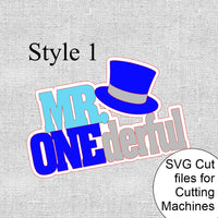 Mr. Onederful SVG Cutting Files
