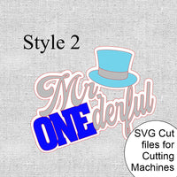 Mr. Onederful SVG Cutting Files
